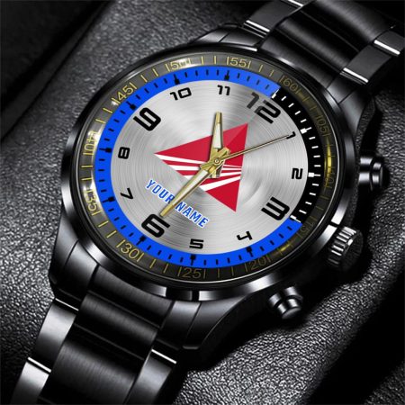 AGCO Allis Tractor Personalized Black Stainless Steel Hand Watch For Fan