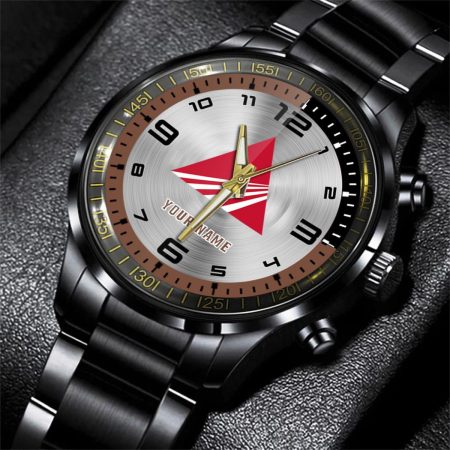 AGCO Allis Tractor Personalized Black Stainless Steel Hand Watch For Fan