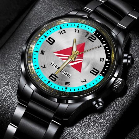 AGCO Allis Tractor Personalized Black Stainless Steel Hand Watch For Fan