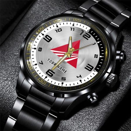 AGCO Allis Tractor Personalized Black Stainless Steel Hand Watch For Fan