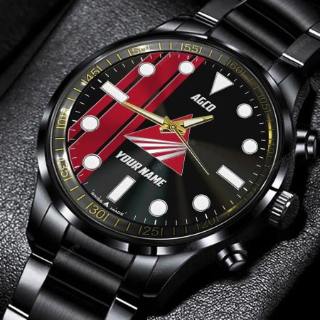 AGCO Tractor Personalized Black Hand Watch Gift For Fans