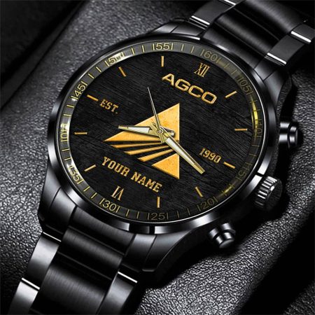 AGCO Tractor Personlazied Black Fashion Hand Watch Gifts For Dad