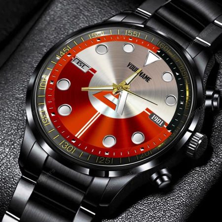 Allis Chalmers Tractor Personalized Black Hand Watch Gift For Fans