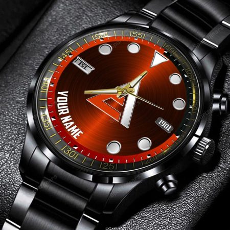 Allis Chalmers Tractor Personalized Black Hand Watch Gift For Fans