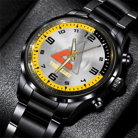 Allis Chalmers Tractor Personalized Black Stainless Steel Hand Watch For Fan