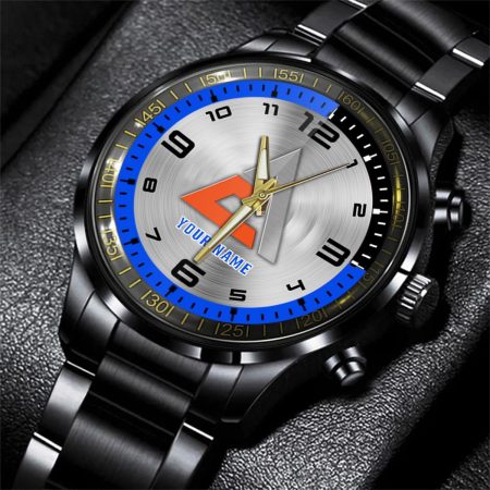 Allis Chalmers Tractor Personalized Black Stainless Steel Hand Watch For Fan