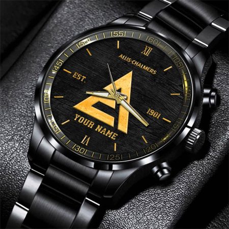 Allis Chalmers Tractor Personlazied Black Fashion Hand Watch Gifts For Dad