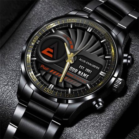 Allis Chalmers Tractor Personlazied Black Fashion Hand Watch Gifts For Dad