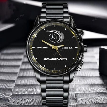 AMG New Personalized Black Hand Watch Gifts For Fans