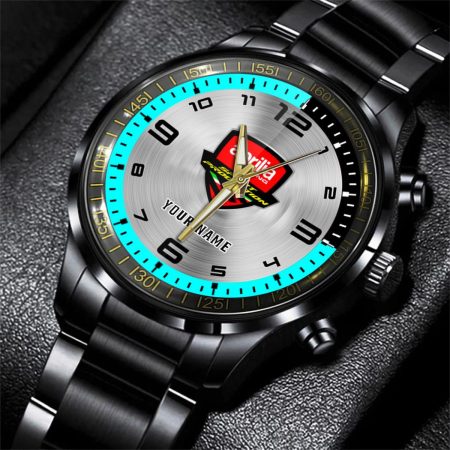 Aprilia Car Personalized Black Stainless Steel Hand Watch For Fan