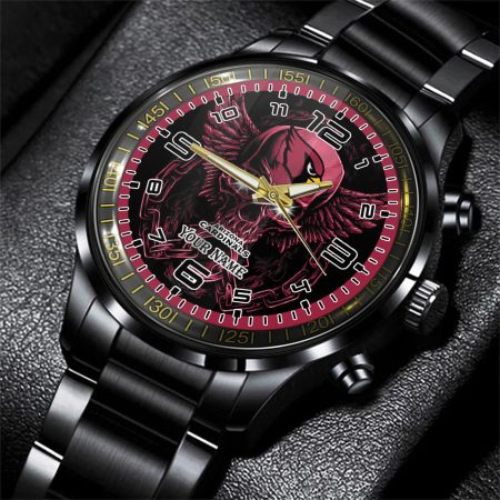 Arizona Cardinals NFL Personalized 3D Men Hand Watch Gift For Fans For Father