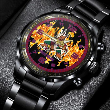 Arizona Coyotes NHL Personalized 3D Black Watch Gift For Fans