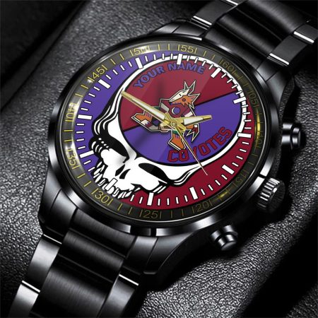 Arizona Coyotes NHL Skull Personalized Hand Watch Gift For Fans