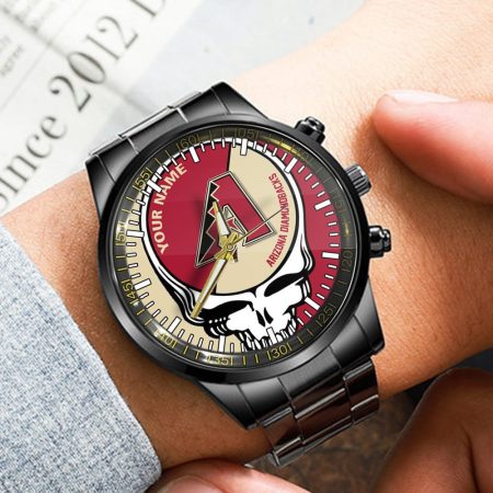 Arizona Diamondbacks MLB Personalized Fashion 3D Men Hand Watch Gift For Fans For Father
