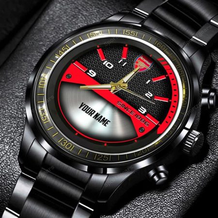 Arsenal EPL Personalized New Black Hand Watch Gift For Fans