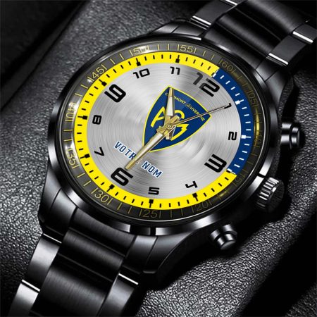 ASM Clermont Auvergne Top 14 Personalized Black Stainless Steel Hand Watch For Fan