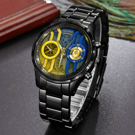 Asteras Tripolis Super League F.C Stainless Steel Watch Gift For Fan