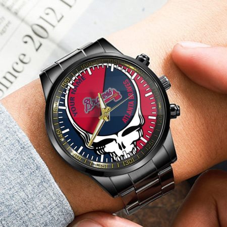 Atlanta Braves MLB Personalized Fashion 3D Men Hand Watch Gift For Fans For Father