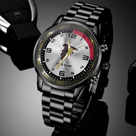 Atlanta Falcons NFL Personalized Black Hand Watch Gifts For Fans