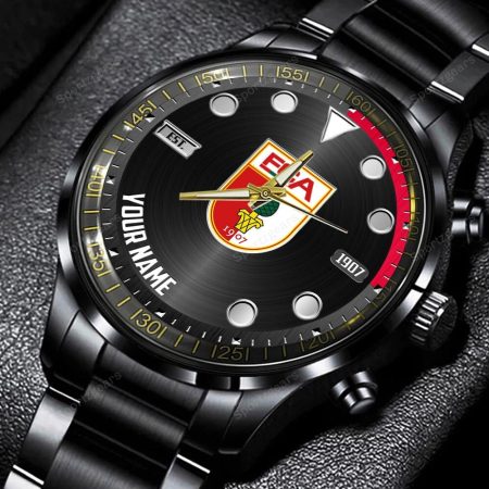 Augsburg Bundesliga Personalized New Black Hand Watch Gift For Fans