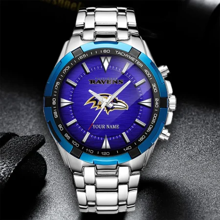 Baltimore Ravens NFL Alloy Men Quartz Watch Personalized Gift For Fan