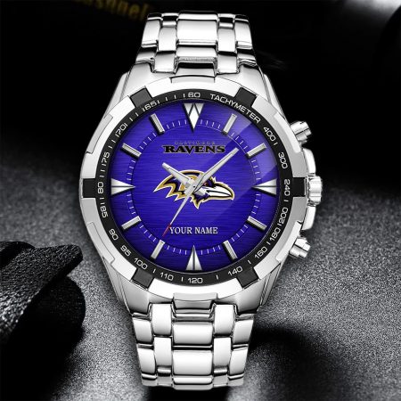 Baltimore Ravens NFL Alloy Men Quartz Watch Personalized Gift For Fan