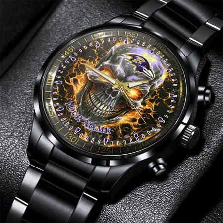 Baltimore Ravens NFL Men Hand Watch Personalized Gift For Fans