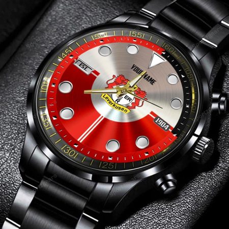 Bayer Leverkusen Bundesliga Personalized New Black Hand Watch Gift For Fans