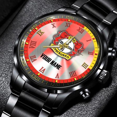 Bayer Leverkusen Bundesliga Personalized New Black Hand Watch Gift For Fans