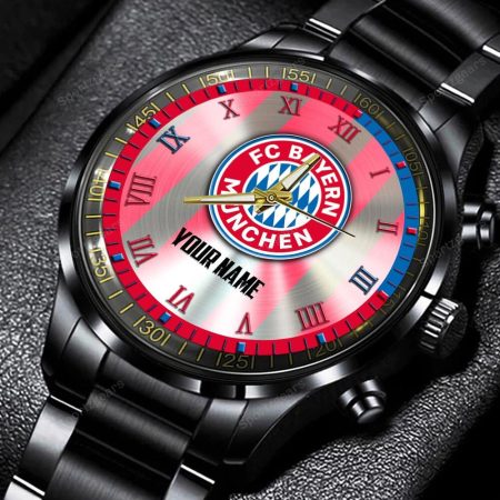 Bayern Munchen Bundesliga Personalized New Black Hand Watch Gift For Fans