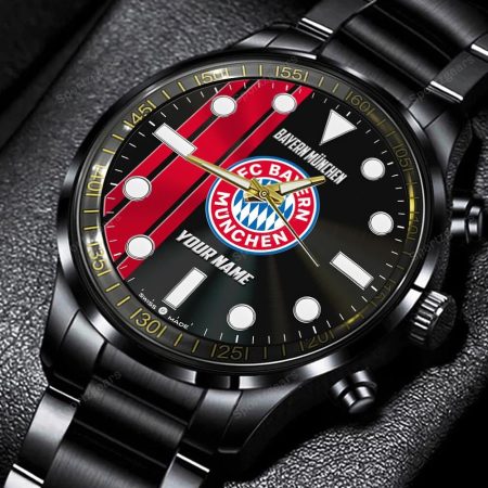 Bayern Munchen Bundesliga Personalized New Black Hand Watch Gift For Fans