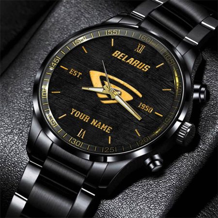 Belarus Tractor Personlazied Black Fashion Hand Watch Gifts For Dad