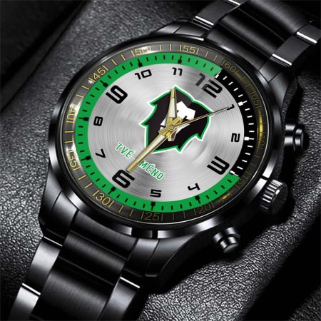 BK Mladá Boleslav ELH Personalized Black Stainless Steel Hand Watch For Fan