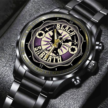 Black Sabbath Music Black Stainless Steel Watch Gift For Fan