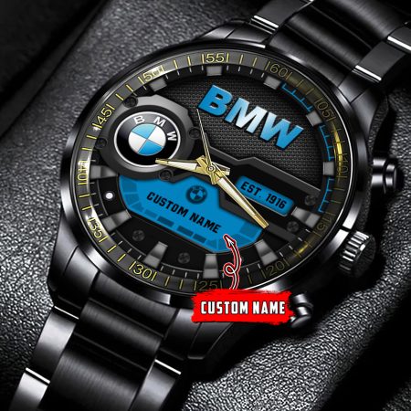 BMW Car Personalized Black Hand Watch Gift For Fans