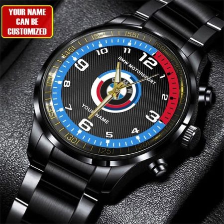 BMW Car Personalized Black Hand Watch Gift For Fans