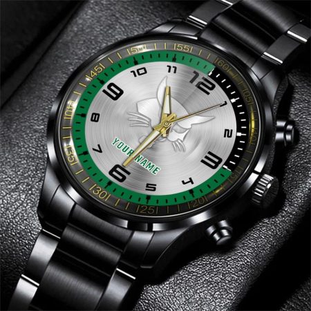 Bobcat Tractor Personalized Black Stainless Steel Hand Watch For Fan