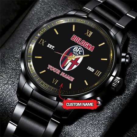 Bologna Serie A Black Fashion Watch Custom Your Name For Fan