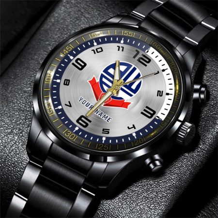 Bolton WanderersEFL Personalized Black Stainless Steel Hand Watch For Fan