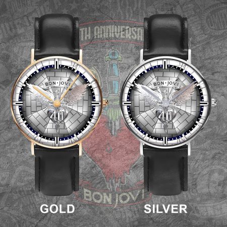 Bon Jovi Music Black Stitched Leather Watch Gift For Fan