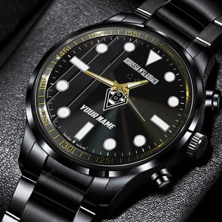 Borussia M’gladbach Bundesliga Personalized New Black Hand Watch Gift For Fans