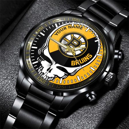 Boston Bruins NHL Skull Personalized Hand Watch Gift For Fans