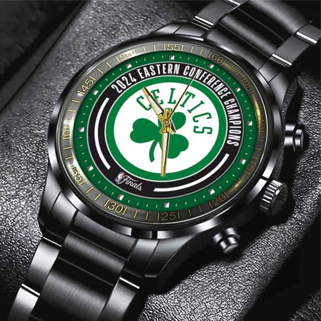 Boston Celtics MLS Black Stainless Steel Watch Gift For Fan