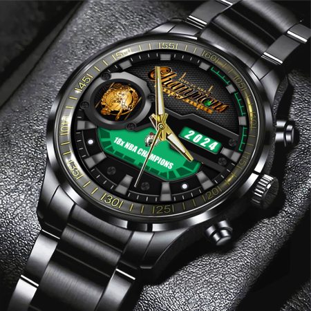 Boston Celtics MLS Black Stainless Steel Watch Gift For Fan