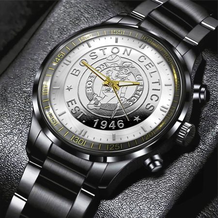Boston Celtics MLS Black Stainless Steel Watch Gift For Fan