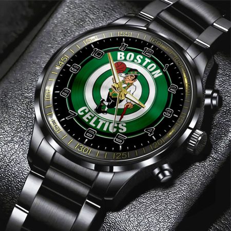 Boston Celtics MLS Black Stainless Steel Watch Gift For Fan