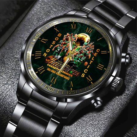 Boston Celtics MLS Black Stainless Steel Watch Gift For Fan