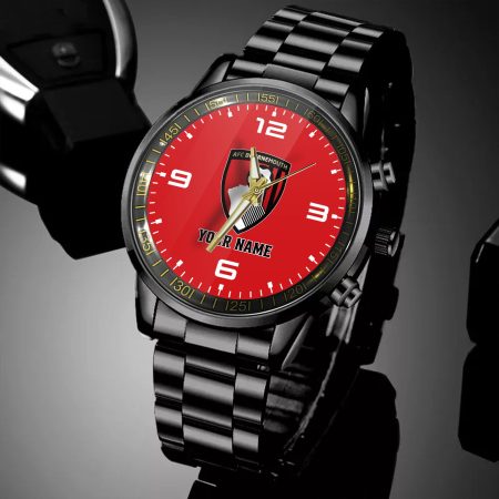 Bournemouth EPL Personalized Black Hand Watch Gifts For Fans