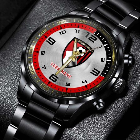 BournemouthEPL Personalized Black Stainless Steel Hand Watch For Fan