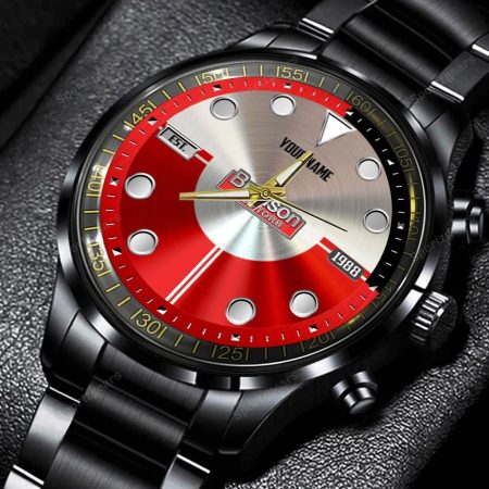 Branson Tractors Personalized Black Hand Watch Gift For Fans